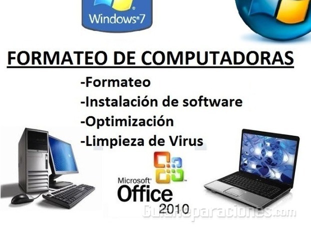 Formateo de computadoras